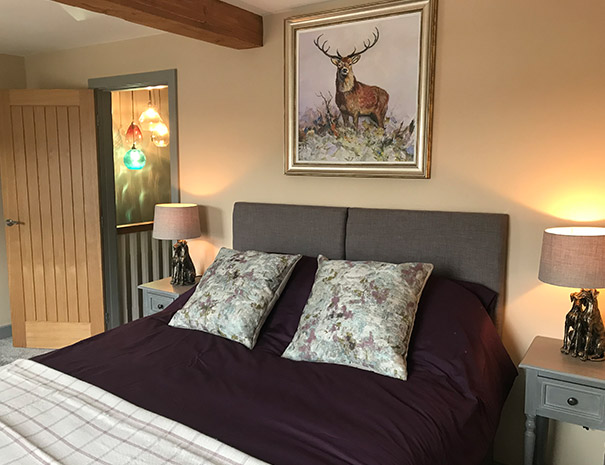 View of the master bedroom